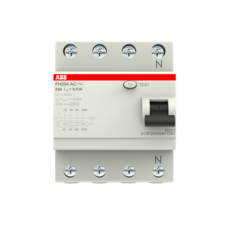 ABB 4P 25A 30MA AC-TYPE RESIDUAL CURRENT CIRCUIT BREAKER